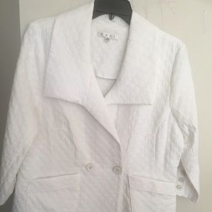 Cabi White Waist Jacket